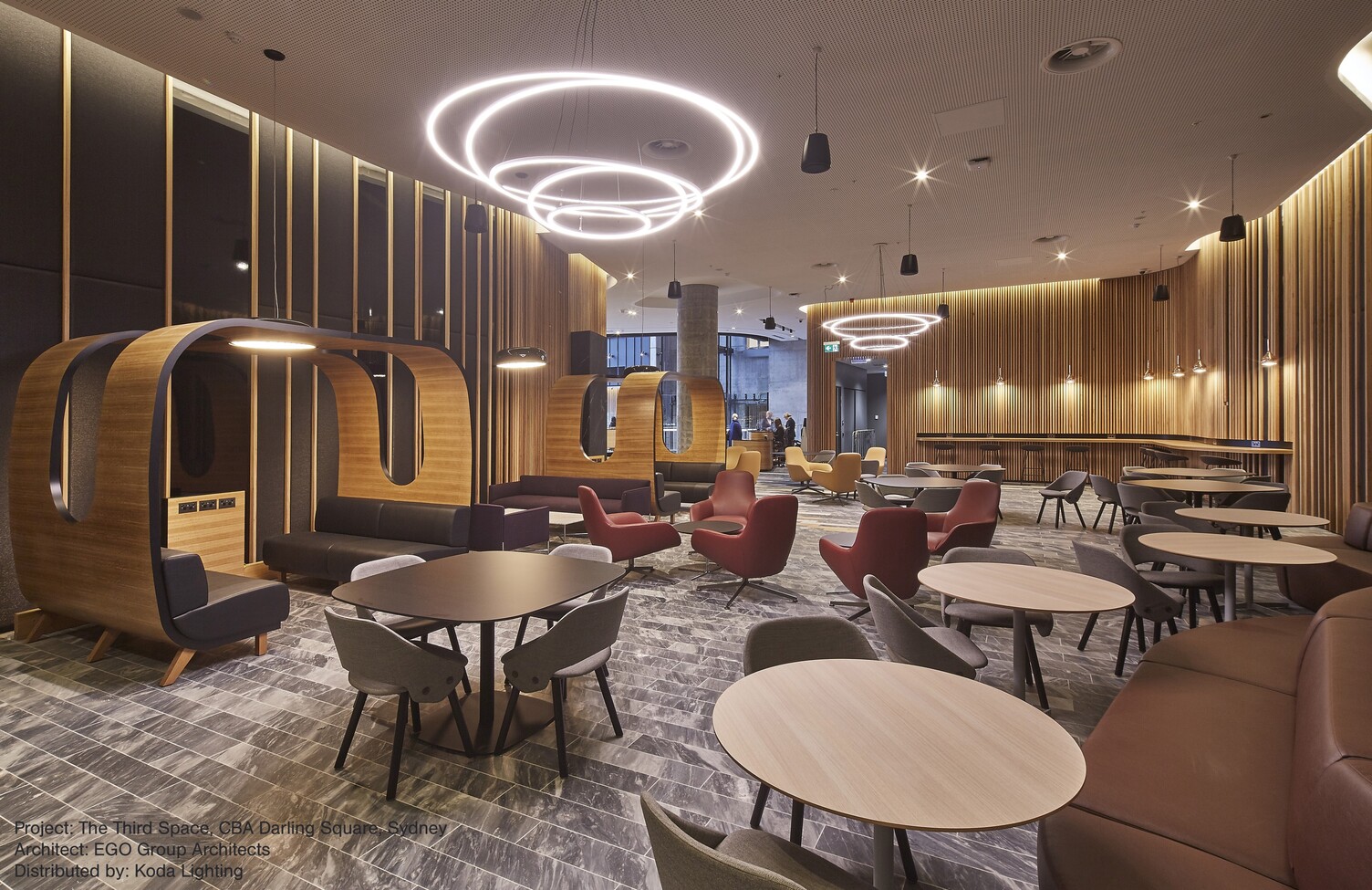 Ring Luminaire TOCCATA in 3rd Space, CBA Darling Square, Sydney
